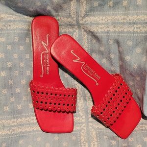 NEWPORT NEWS Red Leather Sandal